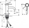 Hansgrohe Tecturis S Jednouchwytowe baterie umywalkowe Czarny Matowy 73301670